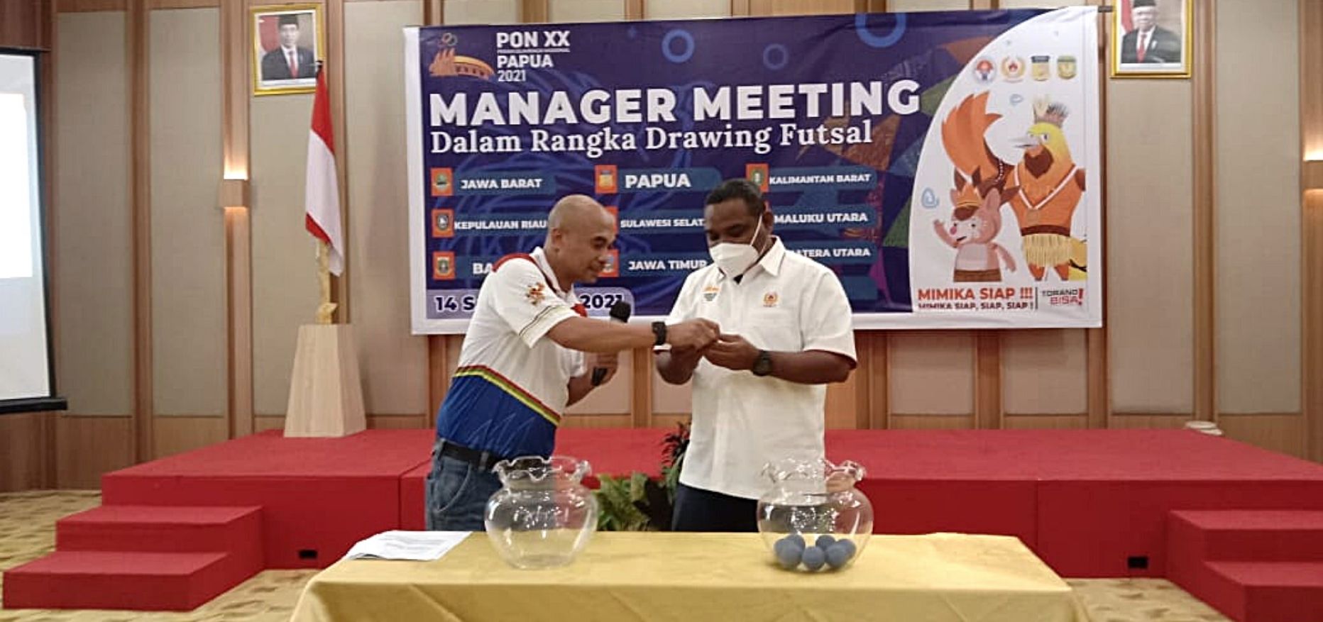 Drawing Futsal PON XX Papua: Dua Finalis PON XIX Jawa Barat dan Maluku Utara Bertemu di Group B